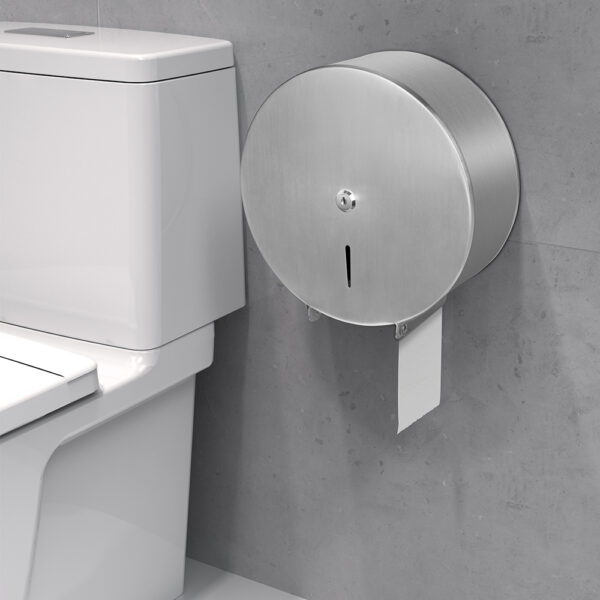 EQ-07 Stainless Steel Jumbo Roll Paper Dispenser - Image 2