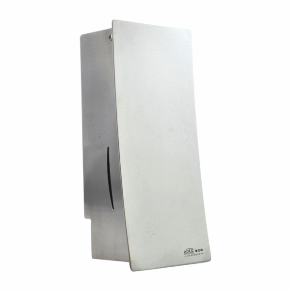 Stainless steel manual soap dispenser with 800ml capacity Ideal for public environments such as airports schools and hospitals