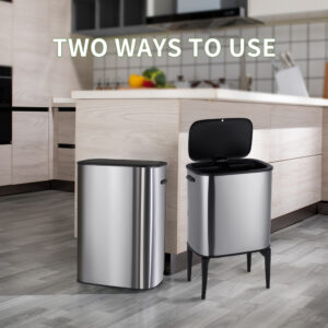WQ-133 Automatic Stainless Steel Rectangle Shape Trash Can