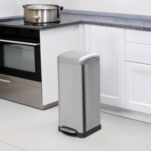 WQ-122 Stainless Steel Rectangle Shape Trash Can